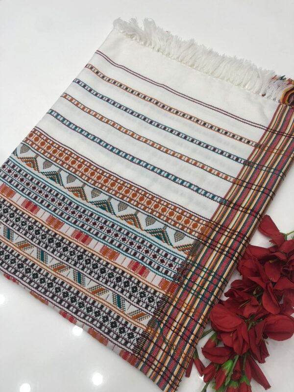 tharri wadera shawl white